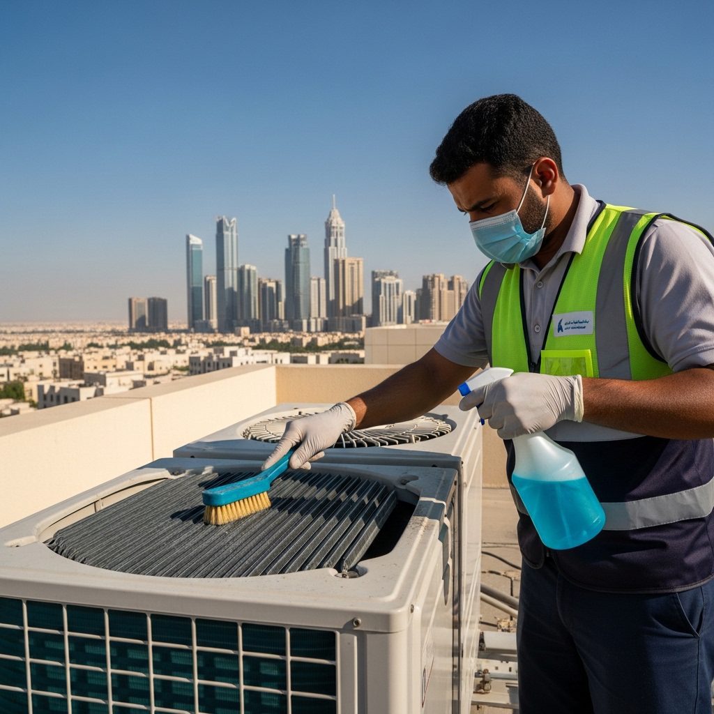 Deep cleaning and maintenance of air conditioner unit